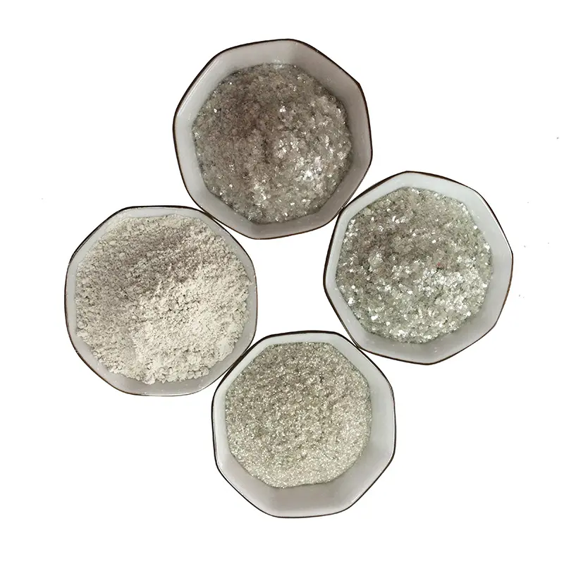 Poudre de Mica Musovite naturelle Ultra Fine, flocons de Mica blanc minéral non métallique, prix par kilogramme