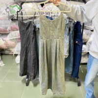 Vestido Halter de Mezclilla YIJIAYI de Segunda Mano al Por Mayor para Mujer, Poliéster/Algodón, Alta Calidad, a la Moda, Chino