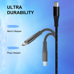 Amazon Micro Usb Otg Cáp Cuttable Chargitng Cáp Thép Sạc Cáp - Product Image 5