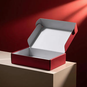 Caja de Cartón Corrugado Personalizada <span class=keywords><strong>para</strong></span> Embalaje de Ropa, Caja Postal Resistente con Logotipo Personalizado <span class=keywords><strong>para</strong></span> Calcetines y Prendas - Product Image 3