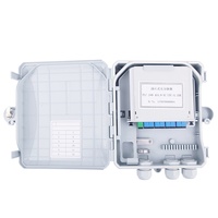 8 Port kotak Terminal serat optik Plc Splitter 8 kotak serat inti kotak Ftth