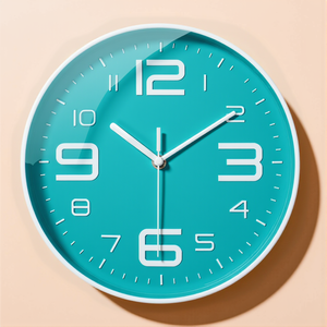 Orologio <span class=keywords><strong>da</strong></span> <span class=keywords><strong>Parete</strong></span> Bianco <span class=keywords><strong>con</strong></span> Cornice Verde Acqua, <span class=keywords><strong>Numeri</strong></span> <span class=keywords><strong>Grandi</strong></span> per Cucina, Sala <span class=keywords><strong>da</strong></span> Pranzo, Arredamento Casa, Regalo, Scelta Popolare, Movimento al Quarzo Silenzioso, Facile <span class=keywords><strong>da</strong></span> Montare - Product Image 1