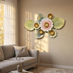 Décoration murale en métal moderne, rehaussez votre espace de vie avec une décoration murale élégante, design accrocheur, best-seller - Product Image 1
