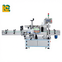 Machine d'étiquetage automatique double face pour bouteilles carrées et rondes, applicateur d'autocollants avant et arrière pour contenants cosmétiques et de produits de toilette