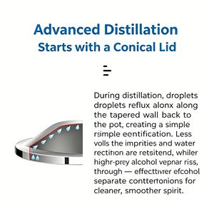 Distillateur d'alcool électrique en acier inoxydable 304 à flamme nue pour la distillation <span class=keywords><strong>de</strong></span> whisky, vodka, gin, brandy, rhum et vin <span class=keywords><strong>de</strong></span> fruits - Product Image 4