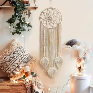 <span class=keywords><strong>Attrape</strong></span>-rêves bohème, lune, Dreamcaters, macramé, décoration murale, décoration du Ramadan, décoration murale pour chambre d'enfant, décoration murale pour la maison, cadeau pour la crèche - Product Image 1