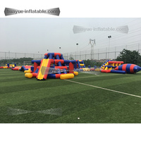 Île flottante aquatique gonflable pour l'extérieur, parc aquatique gonflable avec parcours d'obstacles pour adultes