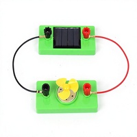 Solarbetriebener Kunststoff-Mini-Motorlüfter Modell DL-05 – Lustiges Experiment zur Solar-Photovoltaik-Stromerzeugung für pädagogische MINT-Bastelprojekte