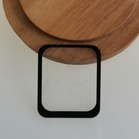 Panneau de verre sérigraphié de petite taille avec adhésif 3M, panneau de verre pour cadre de caméra