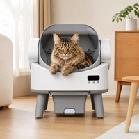 Caja de Arena Inteligente Autolimpiable de Plástico PP Ecológico, Precio de Fábrica OEM, Control por APP, 68L, Inodoro Automático para Gatos con Parte Superior Abierta