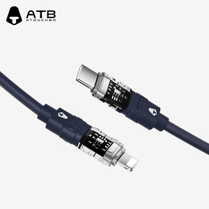 Nuevo Cable de Datos Tipo-C de Silicona Colorido, Anti-Doblez, Carga Rápida para <span class=keywords><strong>iPhone</strong></span> 17/16/15/14/13/12/<span class=keywords><strong>11</strong></span>, Uso con Computadora e Impresora - Product Image 4