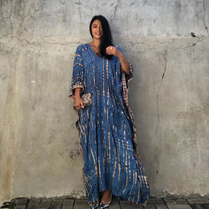 Vintage Boho Beach Kimono Cover Up, Las Mujeres Se <span class=keywords><strong>Cubren</strong></span> Tie Dye Cover up Ropa de playa - Product Image 2