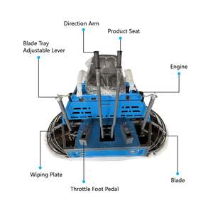 Talocheuse à béton autoportée robuste haute performance pour le compactage et le lissage des sols 25-27 CV - Product Image 3