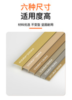 Accessoires de revêtement de sol à angle droit en forme de L de couleur de grain de bois en PVC bandes de bord de seuil de plancher en bois et bandes de boucle d'angle