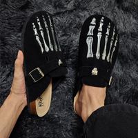 Pantuflas Unisex de Plataforma, Sandalias de Verano para Exteriores, de Cuero Genuino, Suaves