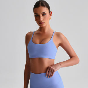 Haute qualité femmes côtelé <span class=keywords><strong>dos</strong></span> <span class=keywords><strong>nu</strong></span> sport <span class=keywords><strong>soutien</strong></span>-<span class=keywords><strong>gorge</strong></span> haut Fitness en plein air course Gym entraînements rembourré dames Sexy confortable Yoga <span class=keywords><strong>soutien</strong></span>-<span class=keywords><strong>gorge</strong></span> - Product Image 3