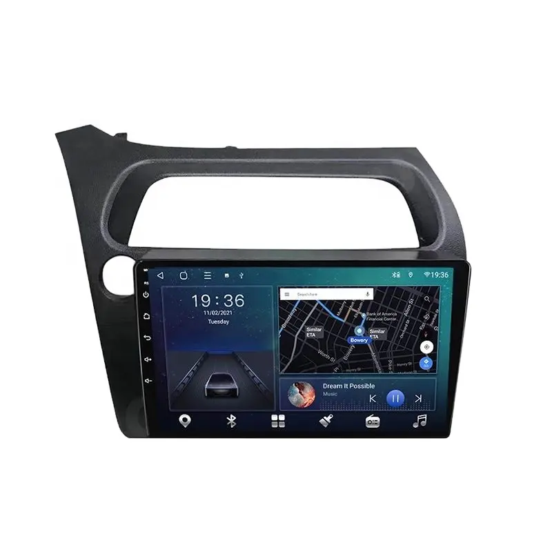 9 "8core 2 + 32 gam Android đài phát thanh xe DVD multimediafor Player cho Honda Civic 2006-2011 GPS navigation đài phát thanh tự động Carplay