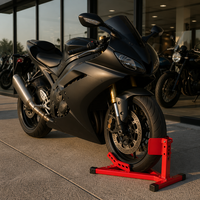 Support de roue avant réglable en hauteur pour moto, idéal pour l'exposition, la salle d'exposition, le garage et la réparation