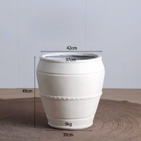 Offres de vente directe d'usine : Pots de fleurs vintage en argile de magnésium en forme de réservoir de grande capacité pour salons