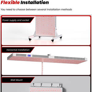Ideotherapy disesuaikan mesin terapi lampu Led, Panel terapi cahaya merah inframerah untuk penggunaan seluruh tubuh 590nm 940nm - Product Image 5