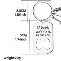 Nouveau porte-clés gadget en acier inoxydable gravé, personnalisé, pendentif de porte-clés sur mesure, vente en gros