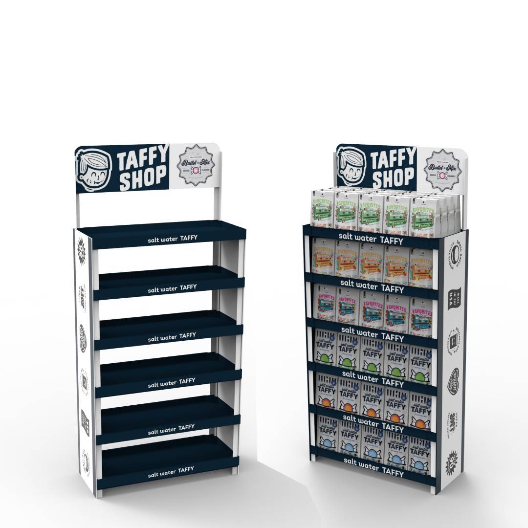 Apache Customized PVC Display Stand Candy Snack Display Racks Shelf for Retail Shops & Supermarket — view 1
