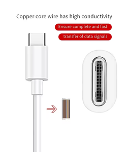 Vente en gros Pd60w 0.5m 1m Câble De Cargador Tipo C Carga Rapida <span class=keywords><strong>Usbc</strong></span> 2 Métros 3A 5A Type C à Type C Cinq cœurs pour <span class=keywords><strong>iPhone</strong></span> 15 16 - Product Image 3