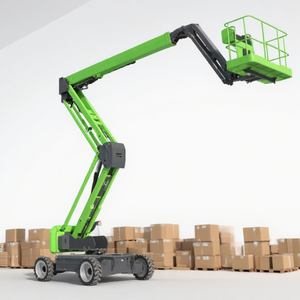 รถเครนยกสูงแบบมีแขนยืดหดได้ ขนาด 9M /11M/ 14M ใช้กันอย่างแพร่หลาย อุปกรณ์ยกของบนที่สูง รถเครนแบบมีแขนยืดหดได้ รถเครนแบบลากจูง - Product Image 1