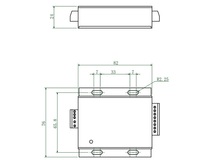 Amplificador de Señal Analógica para Celda de Carga Fibos, Riel DIN, 4-20mA 0~10V, Transmisor de 2 Canales, Alta Frecuencia de Muestreo, IP64, Serie FA01A