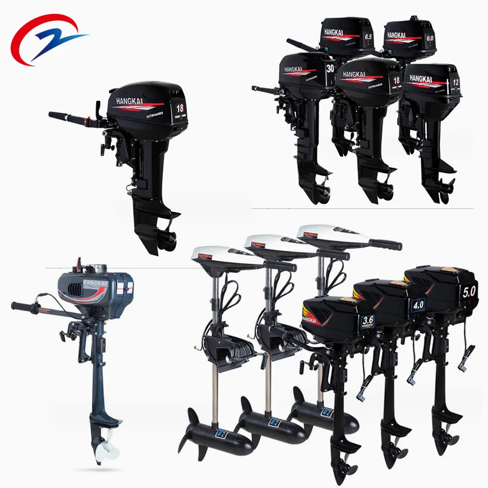 2.3/4/6-18HP 2/4/6 Stroke Outboard Motor Boat Engine For Fishing Boat Air/Water Cooling System CDI System Propeller Heavy Duty