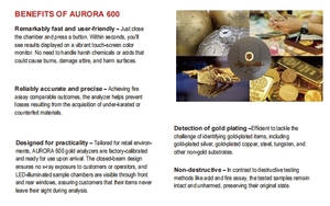 เครื่องวิเคราะห์ XRF รุ่น Terras Aurora600 ระดับห้องปฏิบัติการ (เครื่องวัดสเปกโตรมิเตอร์รังสีเอกซ์) สำหรับโลหะมีค่า - จากโรงงานโดยตรง รับประกัน 1 ปี - Product Image 4