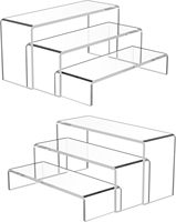 Support de présentation en polystyrène en forme de U de qualité supérieure pour cadeaux, chaussures, sacs, support de présentation surélevé en acrylique, plateau de présentation surélevé