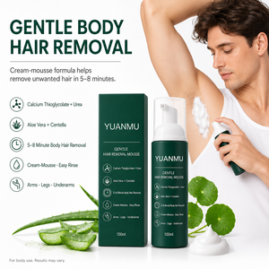 Crema <span class=keywords><strong>Depilatoria</strong></span> in Mousse a Marchio Privato per <span class=keywords><strong>Uomo</strong></span>, a Base di Erbe, per Pelli Sensibili, Viso, Corpo, Ascelle e Gambe - Idratante - Product Image 2