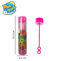 Bouteille à bulles en plastique pour enfants, machine à bulles parfumée aux fruits, jeu de bulles en plein air, jouet sensoriel sûr et non toxique, cadeau d'anniversaire