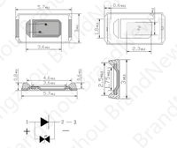 Diode laser VCSEL rouge 680 nm 5 mW, longueur d'onde rouge, emballage SMD 5730 pour l'imagerie photoacoustique et la télédétection