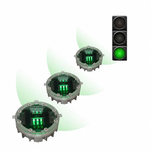 Feux de signalisation routière solaires à LED IP68 pour passage piéton, clignotants, en aluminium durable, prismatiques haute intensité - Product Image 6