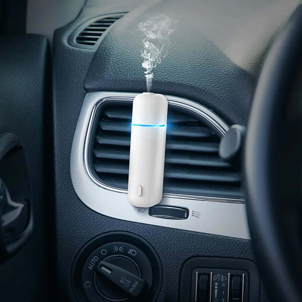 SCENTA Personalizzato USB Ricaricabile di Aria Auto Profumo Diffusore Macchina, Ad Ultrasuoni Elettrico Senz'acqua Car Aroma Olio Essenziale Diffusore