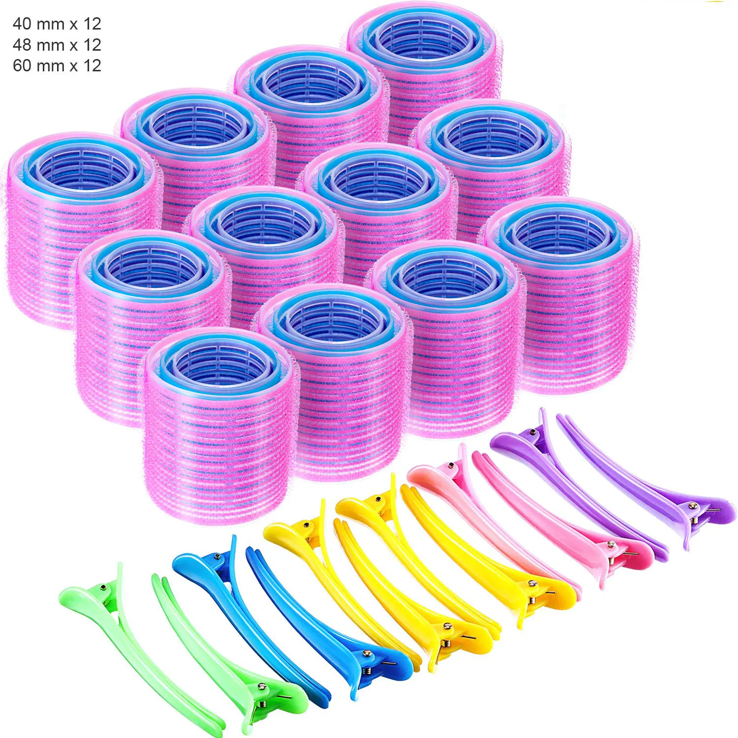 DIY Tools Small Medium Large hair Holding Roller Set Nylon Curl Plastic Hair Rollers