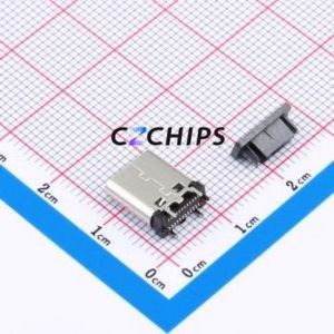 TYPE-C-31-M-07 USB Connector SMD Connector ( Connector Type: Type-C )( Gender: Female )( Mounting Type: Vertical Mount ) - Product Image 2