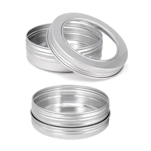 Boîtes scellées en métal aluminium Conteneurs de canettes en aluminium Petites boîtes en métal Mini boîte à thé Fidget Spinner avec fenêtre