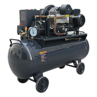 Compresseur d'air à spirale sans huile YiBang 2,2 kW 3 CV 8 bars 240 L/min, réservoir 150 L, 220 V 50 Hz, refroidi par air