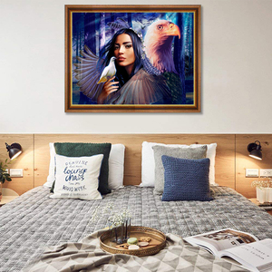 SONGWOO – kit de peinture artistique diamant en acrylique, style de personnalité, grand carré diamant, décoration murale de chambre, <span class=keywords><strong>aigle</strong></span> 5D, bricolage, bon marché - Product Image 3