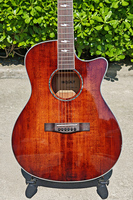 Aiersi Brand Solid Spruce Top Mahogany Glossy Grand Auditorium Sunburst Vintage Acoustic Guitar Musical Instrument