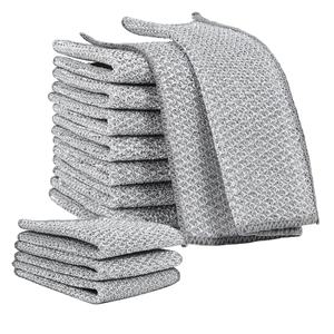 Scrubs secs humides Nettoie la vaisselle Éviers Chiffon de vaisselle en fil métallique Chiffons de vaisselle en fil métallique polyvalents - Product Image 1