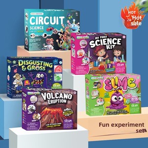 Kit d'expériences scientifiques éducatif, jouet DIY, matériel pour la création de slime volcanique, jouets STEM en carton sur le thème de la <span class=keywords><strong>physique</strong></span>, magie pour étudiants - Product Image 1