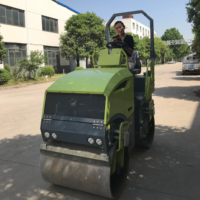 Rouleau compresseur diesel pour travaux de construction de 1 à 2 tonnes