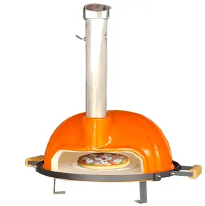 Ceramic Charcoal Burning Wood Fired Spanish Portable Pizza Interior Oven Kitchen Dome