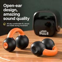 Auricolari Bluetooth Wireless con Clip, Senza Inserimento nell'Orecchio, Lunga Durata della Batteria, per Gaming E-sports, Personalizzazione Promozionale