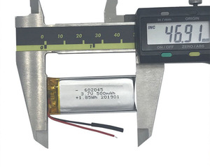 Intelligent rechargeable lipo prismatic pouch cell 3,7 V 602045 500mAh flexible Battery lithium ion polymer - Product Image 4