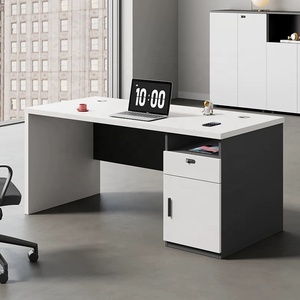 Phật sơn nhà máy mới phong cách văn phòng bàn gỗ <span class=keywords><strong>Melamine</strong></span> nhiều lớp Máy Trạm bảng quản lý nhân viên máy tính bảng bàn - Product Image 3